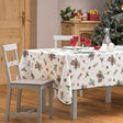 Hollystar 150 x 240 cm, rechteckige Weihnachtstischdecke mit Fleckschutz, Ambienteaufnahme