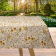 Il Prato dei Fiori di Primavera – abwaschbare Tischdecke in Leinenoptik mit Frühlingsblumen