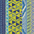 Iroko Blau, abwaschbare Tischdecke, 155 cm breit