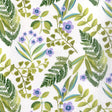 Isabo Grün – Abwaschbare Tischdecke mit schönen Blumen und Blättern