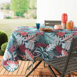 Jacala Blau 150 x 240 cm, rechteckige fleckabweisende Tischdecke