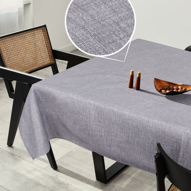 Jack Tovaglia Grau – rechteckige Tischdecke 140 x 240 cm, fleckabweisend