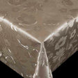 Damast Wachstuch Tischdecke - Diamond, Earth, 140 cm