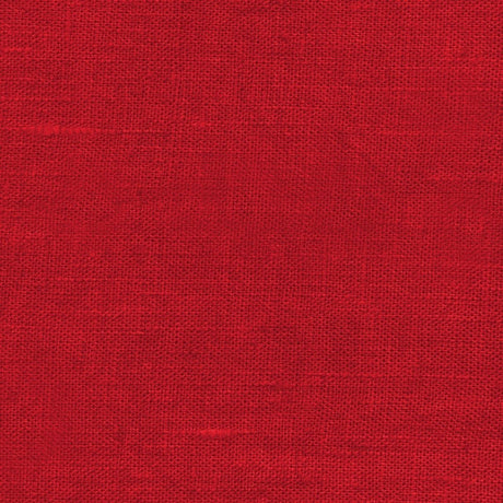 Einfarbige rote Weihnachtstischdecke aus 100 % Leinen – acrylbeschichtet