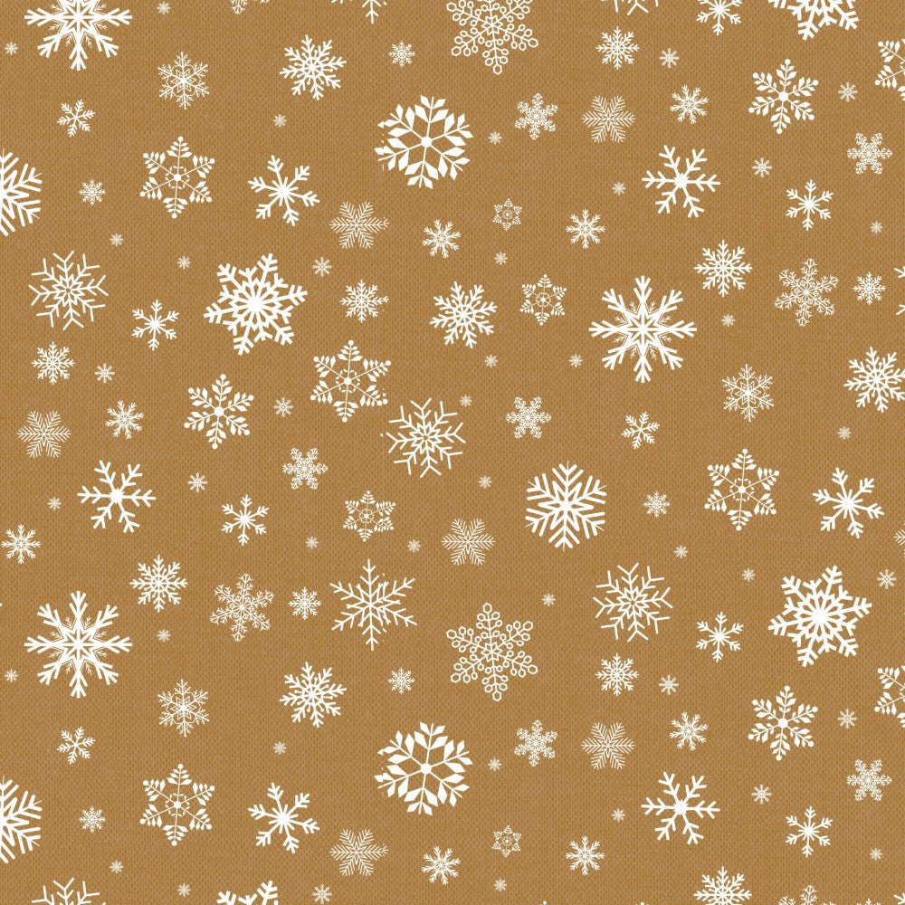 Wachstuch Tischdecke für Weihnachten - Det Sner I Ørkenen, Goldfarben