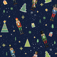 Wachstuch Tischdecke für Weihnachten – Weihnachten mit dem Nussknacker – Blau