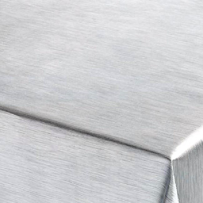 Wachstuch Tischdecke für Weihnachten, einfarbig in Metallic-Silber