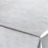 Wachstuch Tischdecke für Weihnachten, einfarbig in Metallic-Silber