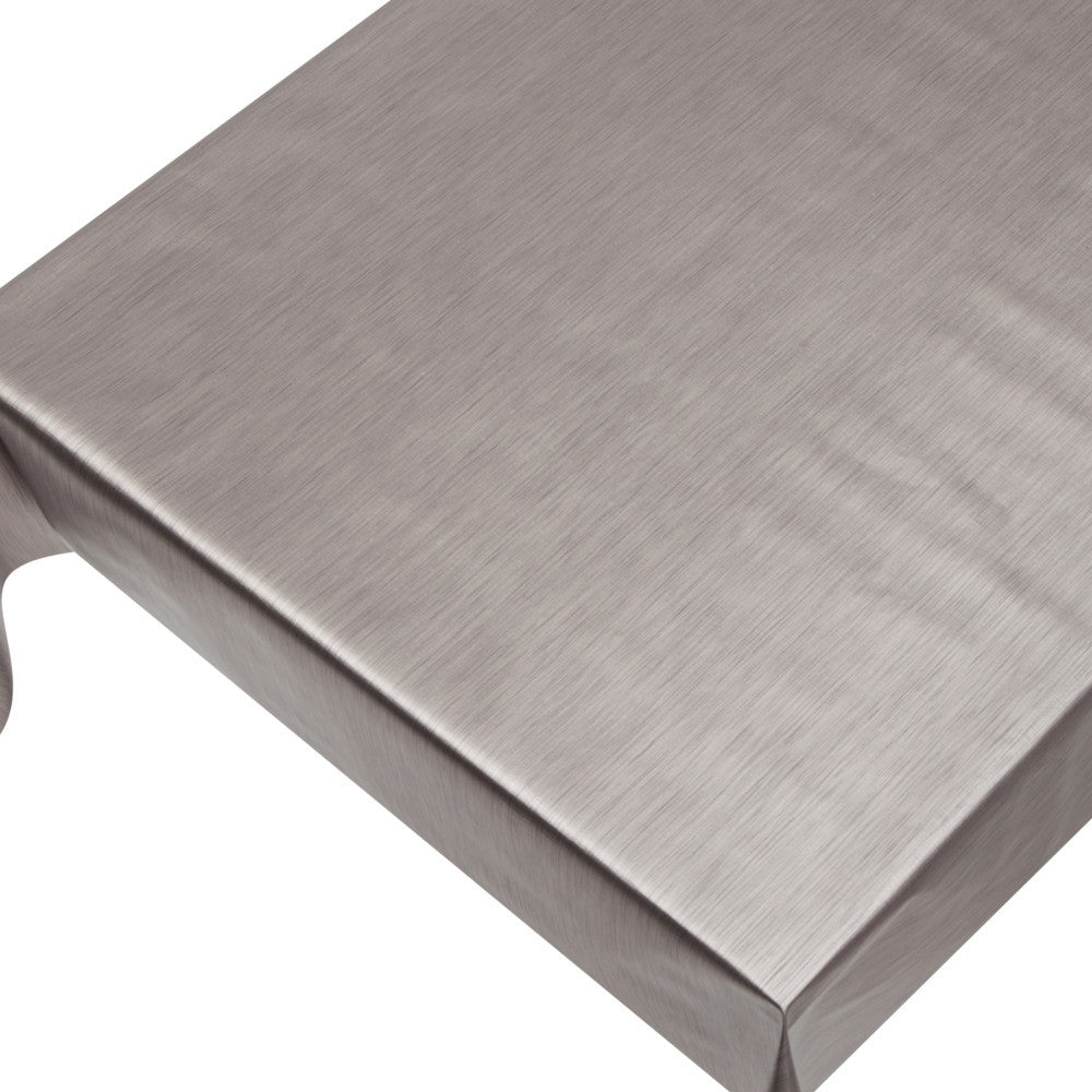 Wachstuch Tischdecke für Weihnachten – einfarbig, Zinn-Metallic