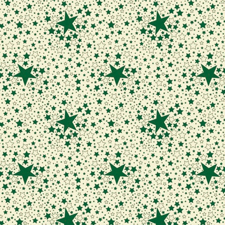 Sternenhimmel - Wachstuch Tischdecke für Weihnachten mit Sternen - Grün, 140 cm