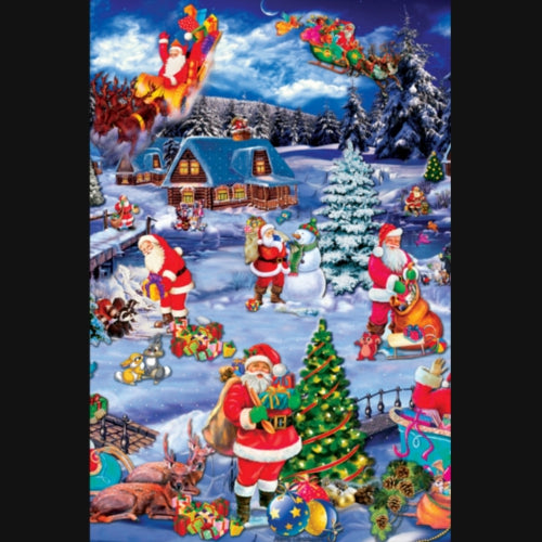 Wachstuch Tischdecke für Weihnachten - Ho Ho Ho