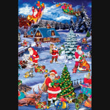 Wachstuch Tischdecke für Weihnachten - Ho Ho Ho