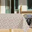 Kirsebærhøst – Schöne abwaschbare Tischdecke mit Kirschen in Leinenoptik
