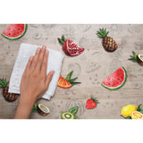 Tropicas, Tischfolie transparent mit Früchten