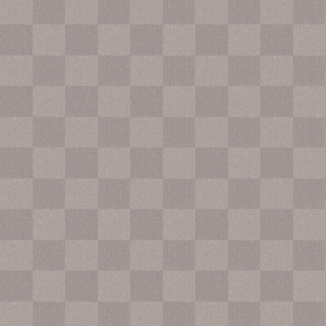 Klassisches Karo – Wachstuch Tischdecke in hellem Taupe