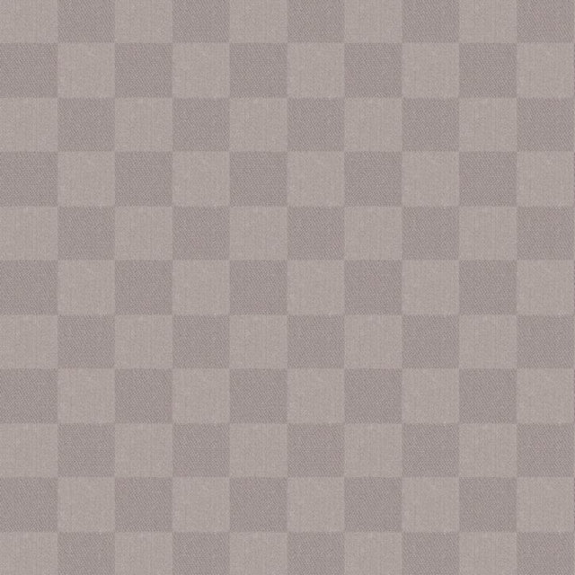 Klassisches Karo – Wachstuch Tischdecke in hellem Taupe