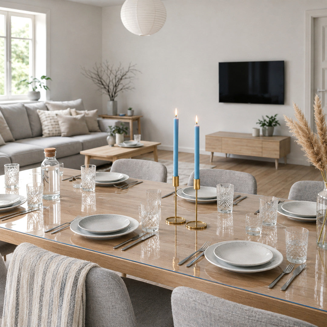 Starke Tischfolie transparent - 2 mm / 150 cm breit