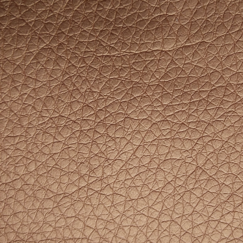Kunstleder ohne sauber zugeschnittene Kante - Ekokuir Brillant - Kunstleder, 0,8 mm/140 cm - Gold/Braun