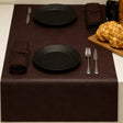 Noblessa Kunstleder-Tischläufer - extra stark - Dinner 4 two - 50 x 140 cm - Braun