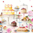 La Grande Gara di Panificazione – abwaschbare Tischdecke mit leckeren Kuchen