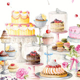 La Grande Gara di Panificazione – abwaschbare Tischdecke mit leckeren Kuchen