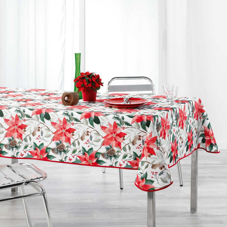 La Rosiere Weiß, fleckabweisende Tischdecke, 150 x 240 cm