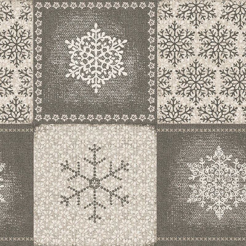 Frozen Naturel, Laura Lancelle abwaschbare Tischdecke – 90% Baumwolle/10% Polyester mit doppelter Acrylbeschichtung und Fleckschutz