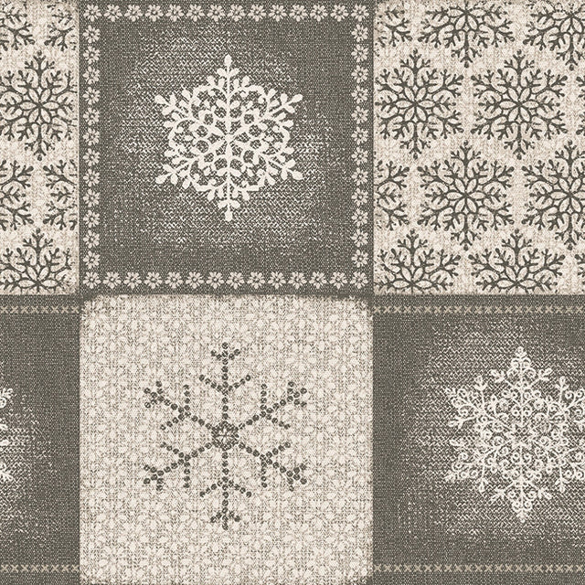Frozen Naturel, Laura Lancelle abwaschbare Tischdecke – 90% Baumwolle/10% Polyester mit doppelter Acrylbeschichtung und Fleckschutz