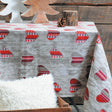 Taninges Ecru/Rot, Laura Lancelle abwaschbare Tischdecke mit Teflon, 155 cm breit