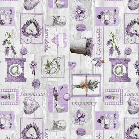 L´eau de Lavande - Provence Wachstuch Tischdecke mit Lavendelmotiven 160 cm