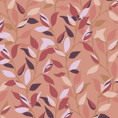 LEAVES Terracotta - Notes by Susanne Schjerning - abwaschbare Tischdecke mit rutschfester Unterseite