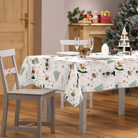 Leopold 150 x 240 cm, rechteckige Weihnachtstischdecke, Ambienteaufnahme