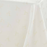 Les Rennes Metallic Natural 140 x 250 cm, rechteckige Weihnachtstischdecke, Nahaufnahme