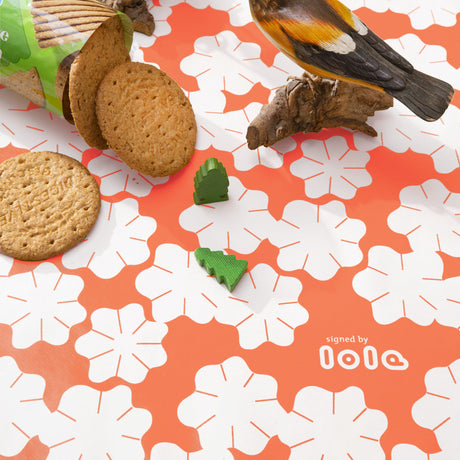 Lola Wachstuch Tischdecke - Lets Dance Tangerine
