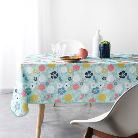 Lily Mint - Rechteckige fleckabweisende Tischdecke, 140 x 240 cm