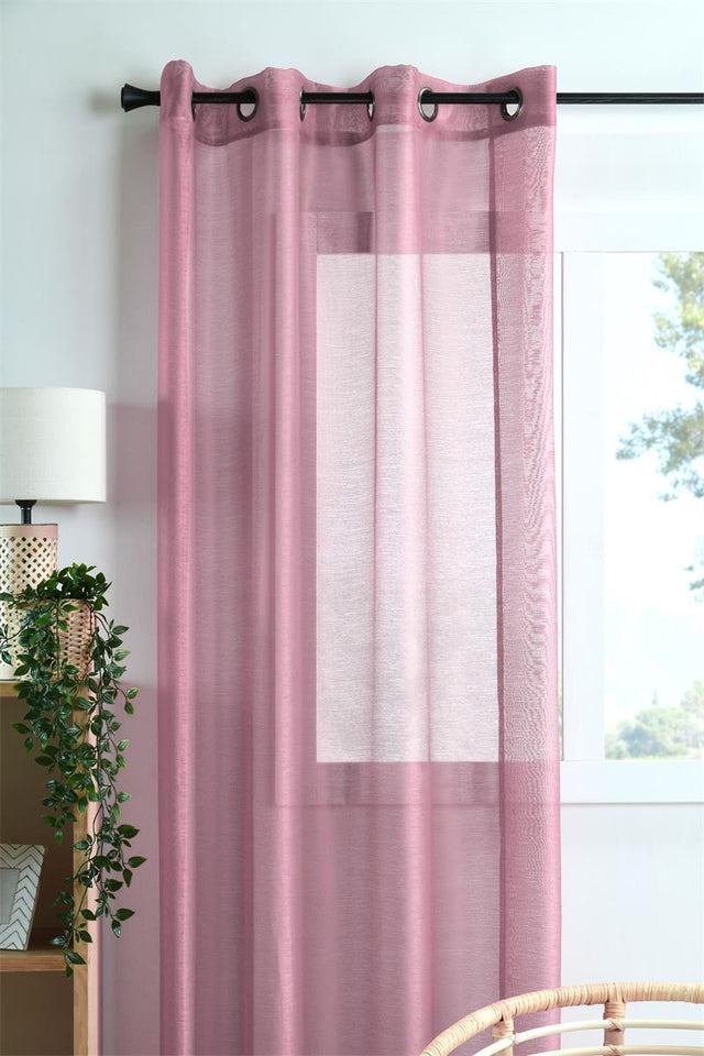 Linwood Rosa – Transparente Vorhänge 140 x 260 cm