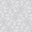 Live The Leaf Cotton Grey – elegante 160 cm breite Wachstuch Tischdecke mit weißen Blättern
