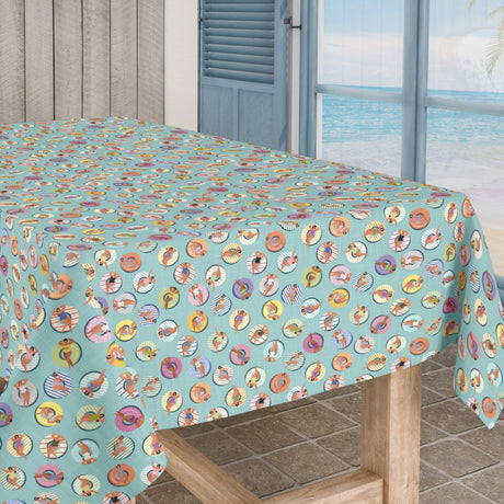 Livet er Skønt – Abwaschbare Tischdecke mit Urlaubsstimmung