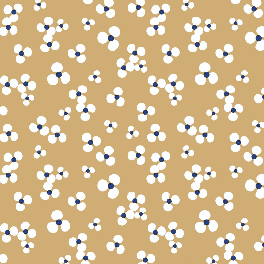 Niwa Peanut - Lola Wachstuch Tischdecke mit zarten Blumen
