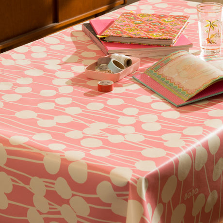 Lola Wachstuch Tischdecke, Cotton Field Flamingo