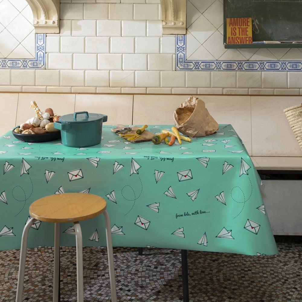 Lola Wachstuch Tischdecke, Lovemail Pacific