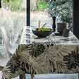 Lola Wachstuch Tischdecke, Lush Schwarz-Weiß