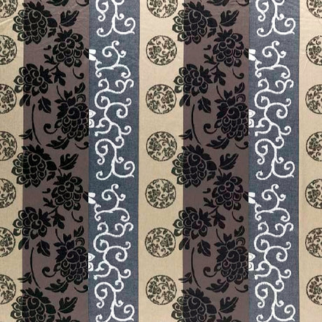 Flair Emotion Lotus - Schöne jacquardgewebte abwaschbare Tischdecke aus 100 % Baumwolle