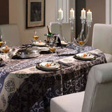 Elegante abwaschbare Tischdecke in schwerer Qualität - 160 cm breit