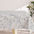 Lys Murakami – graue abwaschbare Tischdecke mit Blumen