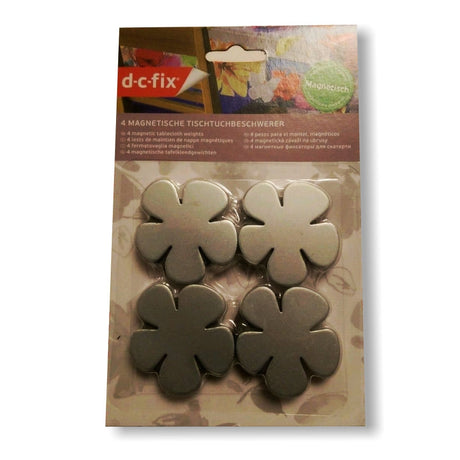 Magnetische Tischdeckenbeschwerer Silberblume – Set mit 4 Stück
