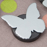Magnetische Tischdeckenbeschwerer Butterfly Silber – 4er-Set