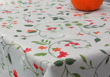 Manet, runde abwaschbare Tischdecke mit Wildblumen