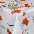 Manga-Mohnblumen, Wachstuch Tischdecke mit leicht geprägter Oberfläche