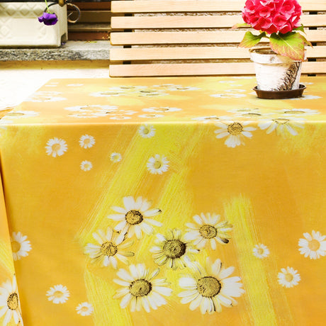 Margeriten im Sonnenschein, Wachstuch Tischdecke in Sommerstimmung